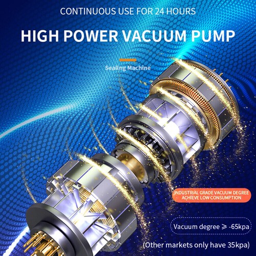 Kommerzielle Vakuumiermaschine Versiegeln Sie eine Mahlzeit Lebensmittelsparsystem mit 50 kostenlosen Beuteln - Bild 6 von 17