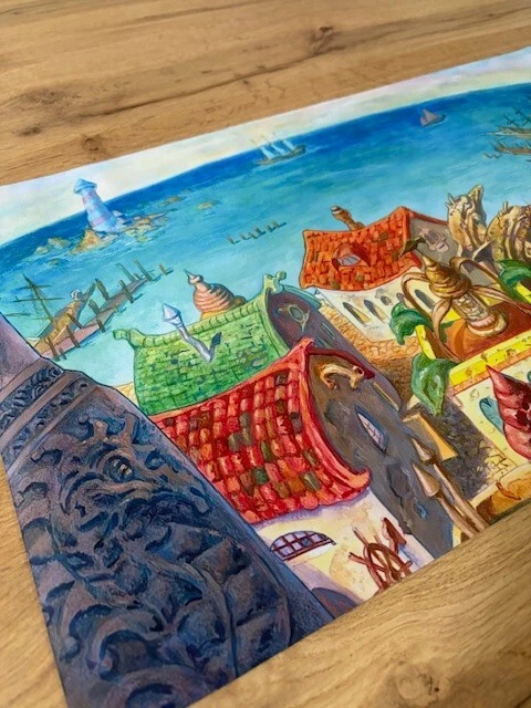 Rishadan Port Playmat MAGIC MTG Tappetino porto di rishada High Quality New - Bild 3 von 3