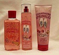 Bath  Body Works Champagne Sprinkles Body Cream, Shower Gel  Fragrance Mist
