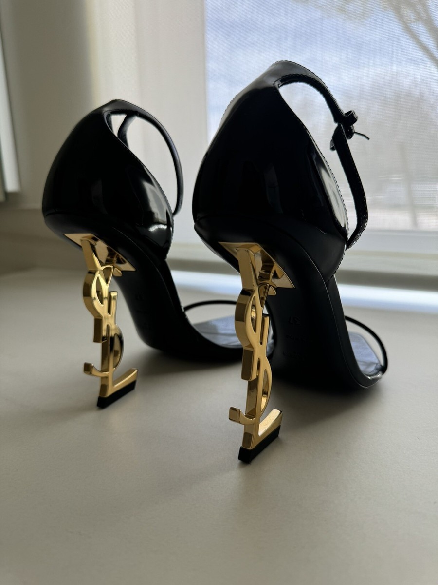 YSL Yves Saint Laurent Opyum Black Gold Sandal Heels US 7 | eBay YSL Yves Saint Laurent Opyum Black Gold Sandal Heels US 7 | eBay