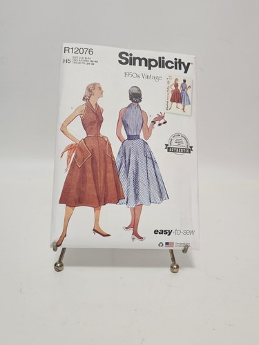 Simplicity R12076 taille 6-14 années 50 manque robe vintage non coupée pliée usine