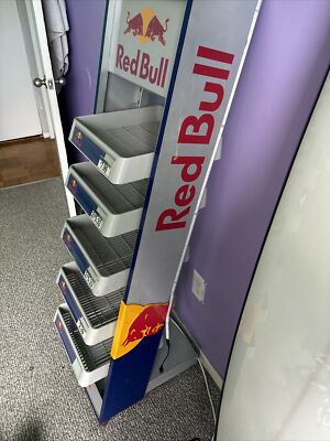 Red Bull Roll Around Shelf Shelves F1 Display Stand | eBay