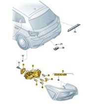 Original Schlussleuchte Rückleuchte Rücklicht rechts Seat Ibiza 6F0945096H Neu