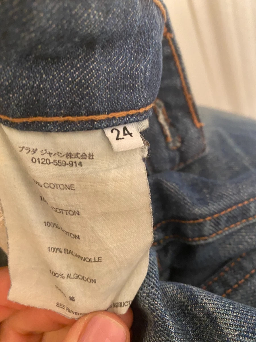 特別価格 PRADA w32 DENIM Piping Leather 15ss デニム/ジーンズ