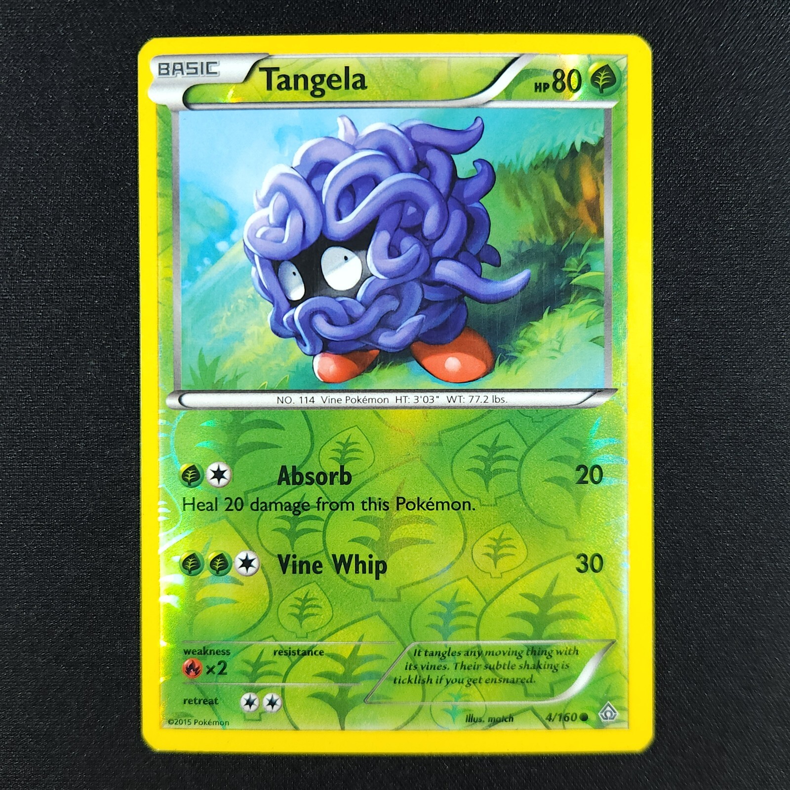 Tangela 4/160 Holo - Primal Clash - Pokemon Card