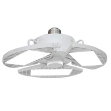 Grip 8000 Lumens LED Screw-In Garage Light, 360 Degree Adjustable Panels - E2...