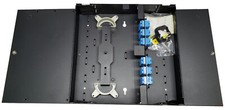 48 Fiber Dual Door Wall Mount, 24 SC Duplex Adapters, Patch Only Singlemode