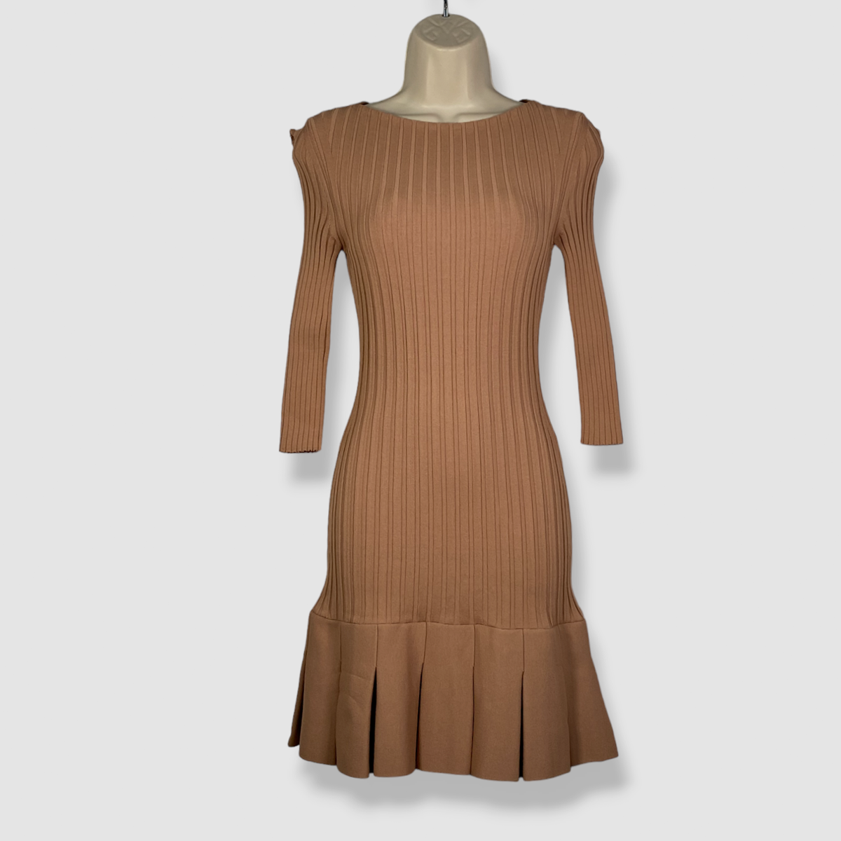 khaite ribbed dress KHAITE Rumer metallic ribbed-knit midi dress