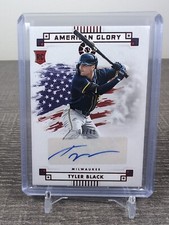 TYLER BLACK 2024 Panini Boys Of Summer American Glory Auto RC Red #/49
