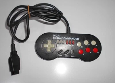 HORI MEGA COMMANDER Controller HMU-07 SEGA For Mega Drive (no box) Japan F/S - Image 1 of 2