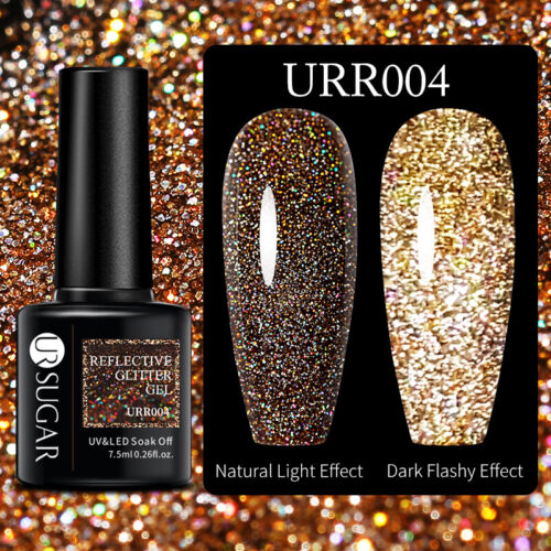 Esmalte de uñas UR SUGAR reflectante brillo gel remojo UV LED arte en uñas barniz de gel - Imagen 16 de 77