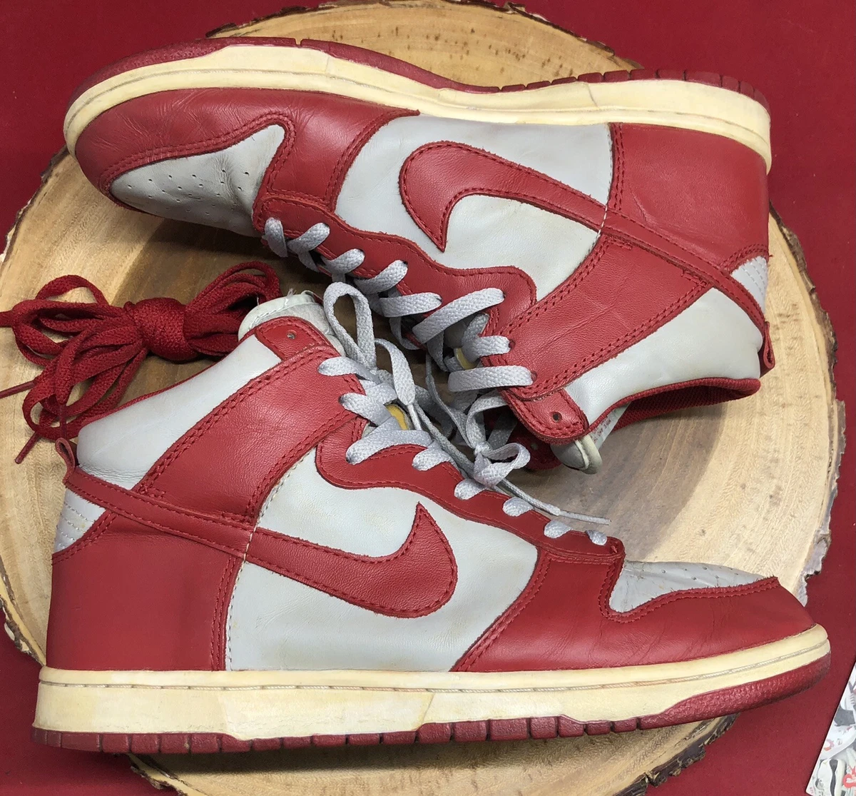 NIKE DUNK HIGH QK（VNTG） Nike Dunk High QK vintage - 318544-061 for Sale | Authenticity