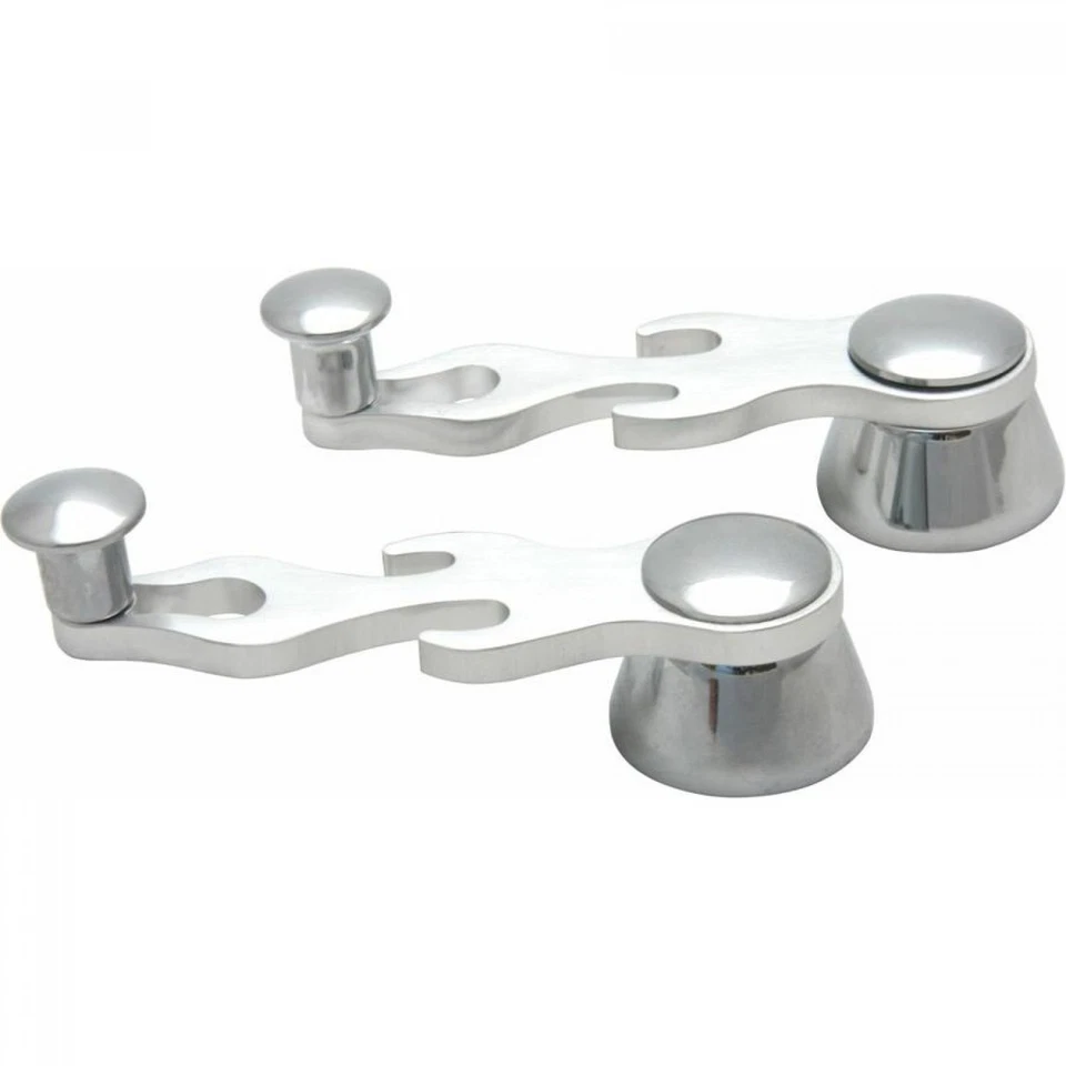 Manivela Billet Flame 2 ventanas (par) AutoLoc BWC3 personalizada muscle rat street hot rod Foto 2 de 4