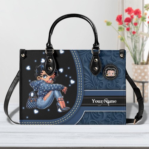 Sac à main personnalisé Betty Boop en cuir, sac à main Betty Boop Lover's