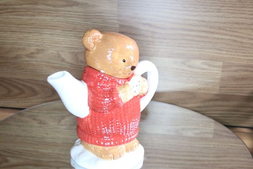 Teddy Bear Tea Pot Orange Cookie Decorative RARE Hallmark Gourmet Gifts 2520P1 ! - Imagen 21 de 24