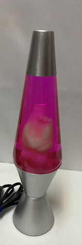 Lava Lamp Hot Pink Silver Base EUC! - Picture 1 of 8
