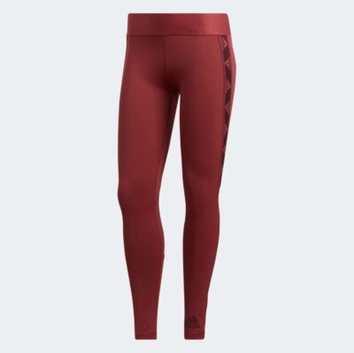 ADIDAS Women's Red Alphaskin Badge Of Sport Tights RRP £40