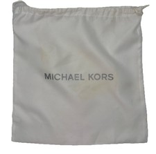 Michael Kors White Satin Drawstring Dust Bag Storage Handbag Cover 13x13