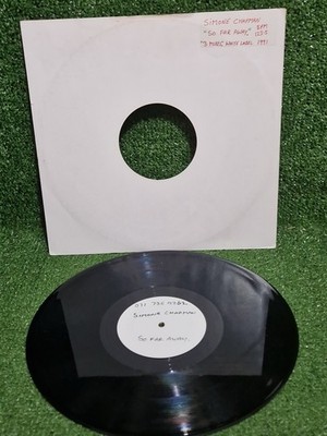 White Label Vinyl 12'' Simone Chapman So Far Away - 3 Mixes - House 1991
