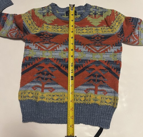 Polo Ralph Lauren Western Aztec Print Pullover Sweater Size Girls Small 8 - Picture 4 of 4