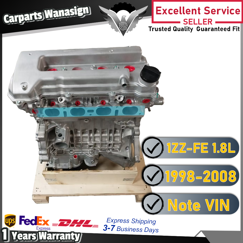 1ZZ-FE 1.8L Long Block Engine Assembly For 1998-08 Toyota Celica