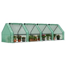 Outsunny Mini Serre de Jardin 360x90x90cm Vert
