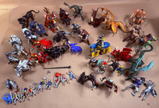 Vintage 2000s Papo Schleich Safari Medieval Knights Horses Figure Dragons Lot