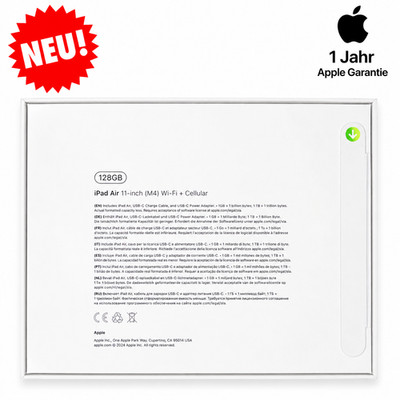 iPad Air 8. Gen M4 (2026) 11'' WiFi+Cellular 5G  I 128 GB spacegrey I NEU I 19%