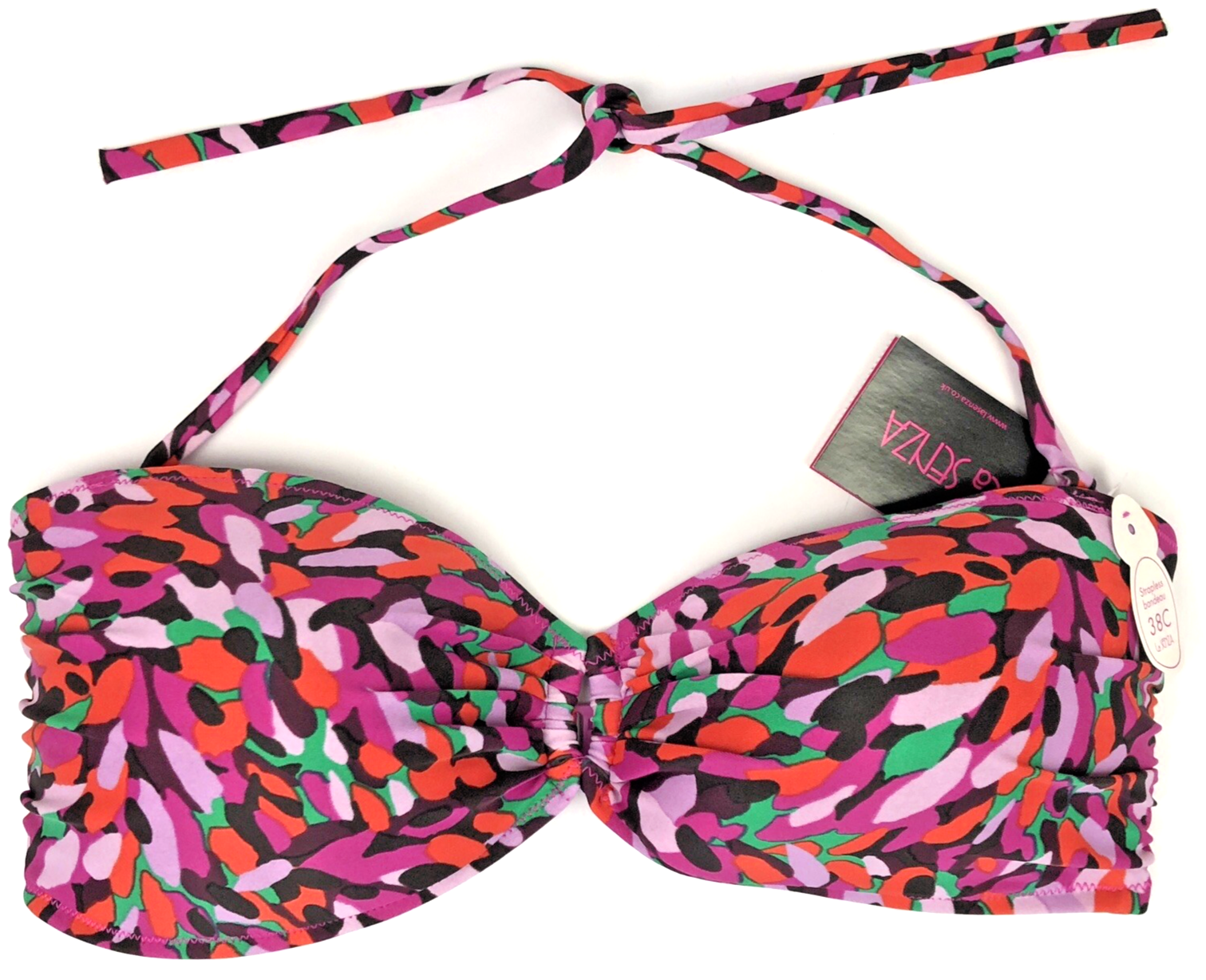 LA SENZA Non Wired Strapless Bikini Top 38C Pink BNWT