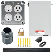 Portable Generator through the Wall Power Transfer Kit, Generator through Wall O