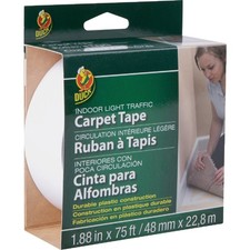 Duck Light Traffic 1.88 In. x 75 Ft. Indoor Double Sided Carpet Tape 286377 Duck