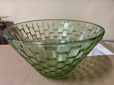 Glasschüssel Grün Mit Karo Muster