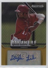 2022 Panini Prizm Draft Picks Auto Gold Prizm 8/10 Daylen Lile #AU-DL Auto 2d9