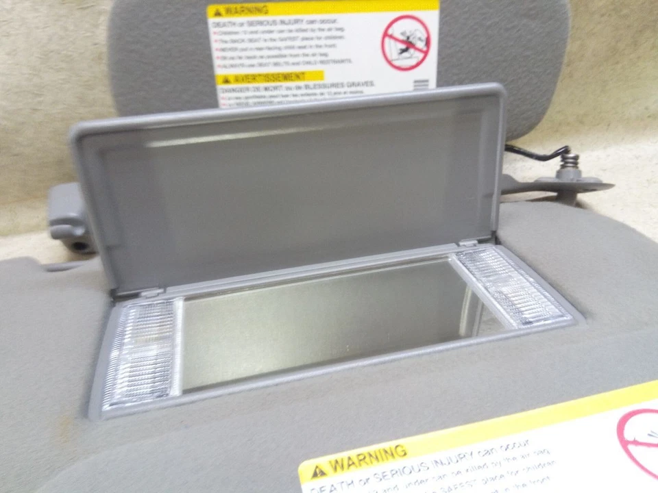 Pair L R Sun Visor Dual Visors Gray Fits 00-05 BUICK PARK AVENUE z54-200884 - Image 4 of 4