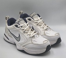 Nike Air Monarch IV Men s 12 White Silver Navy 416355-102