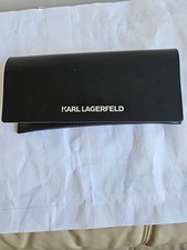 KARL LAGERFELD Shell Eyewear Case. Measurements 7.75 X 3 X 1 Inches