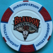 Harley Davidson Full Color Poker Chip Brandon HD in Brandon, Florida  CLOSED