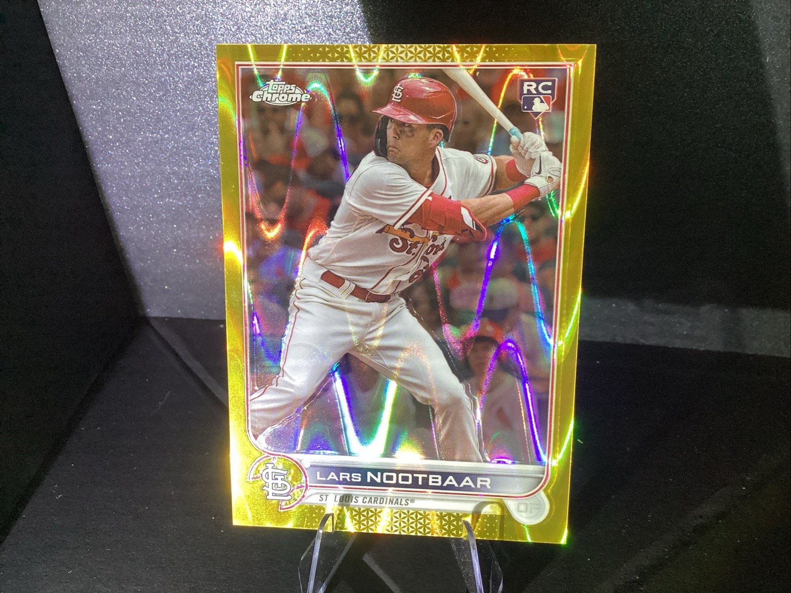 2022 Topps Chrome Gold Wave Refractor- Lars Nootbaar RC #19 9/50