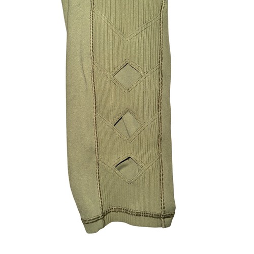 Leggings donna Athleta Salutation Stash Pocket II ritaglio 7/8 taglia S verde - Foto 3 di 7