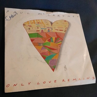 Paul McCartney   Only Love Remains 7'' Vinyl Record 1986 Parlophone- The Beatles