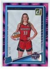 2025 Donruss WNBA #97 Lucy Olsen Purple Laser #/99 RC