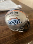 Deion Branch signed Super Bowl XXXIX mini helmet