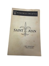 1956 Saint Joan Phoenix Theatre Program Siobhan McKenna Bernard Shaw