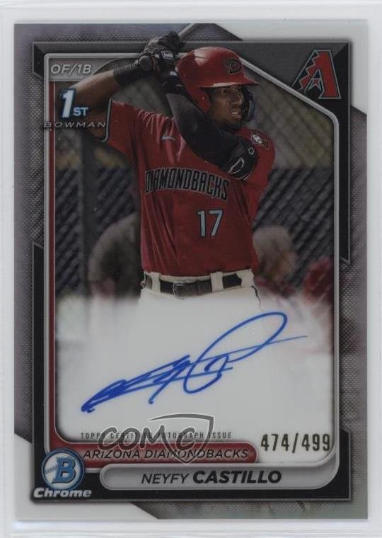 2024 Bowman Chrome Prospect Refractor 474/499 Neyfy Castillo #CPA-NC Auto fv8