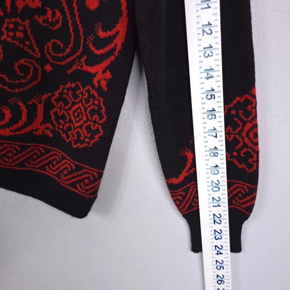 De Colección Pendleton Cárdigan Suéter Mujer L Negro Manga Larga Lana Virgen Cowichan Foto 4 de 4