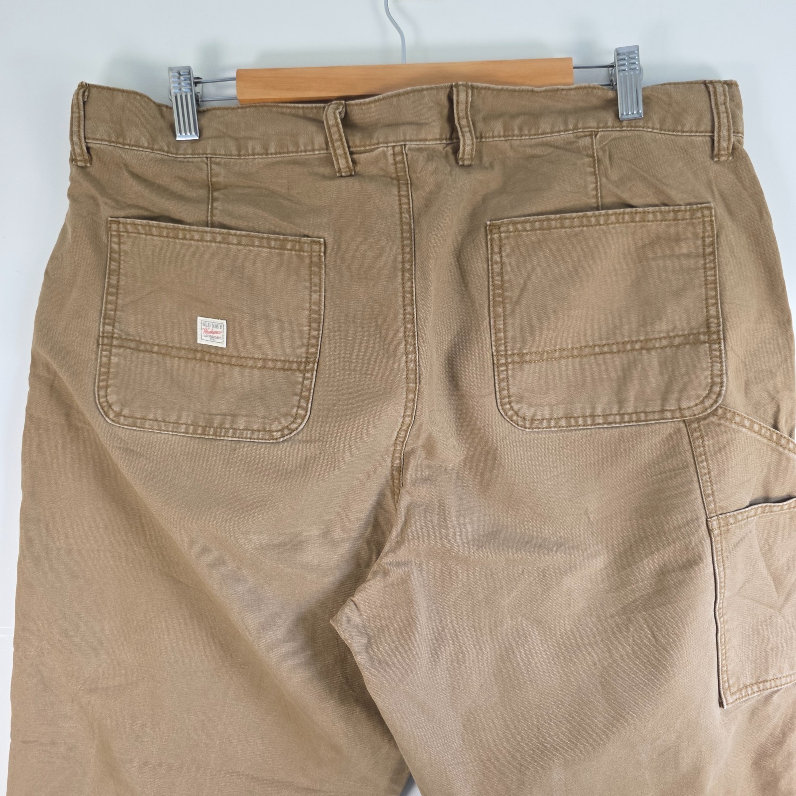 Old Navy Loose Taper Carpenter Trousers W38 L29 Brown Workwear Utility Gorpcore image 7