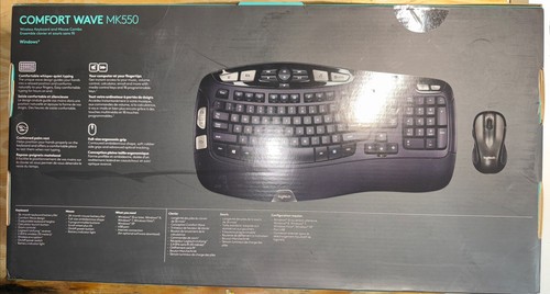 Logitech Comfort Wave MK550 Wireless Keyboard & Mouse combo. Damage Box Sealed - 第 2/6 張圖片