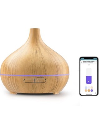 Smart Diffuser Luftbefeuchter Ätherisches Öl Diffusor WiFi Fernbedienung Alexa 400ml