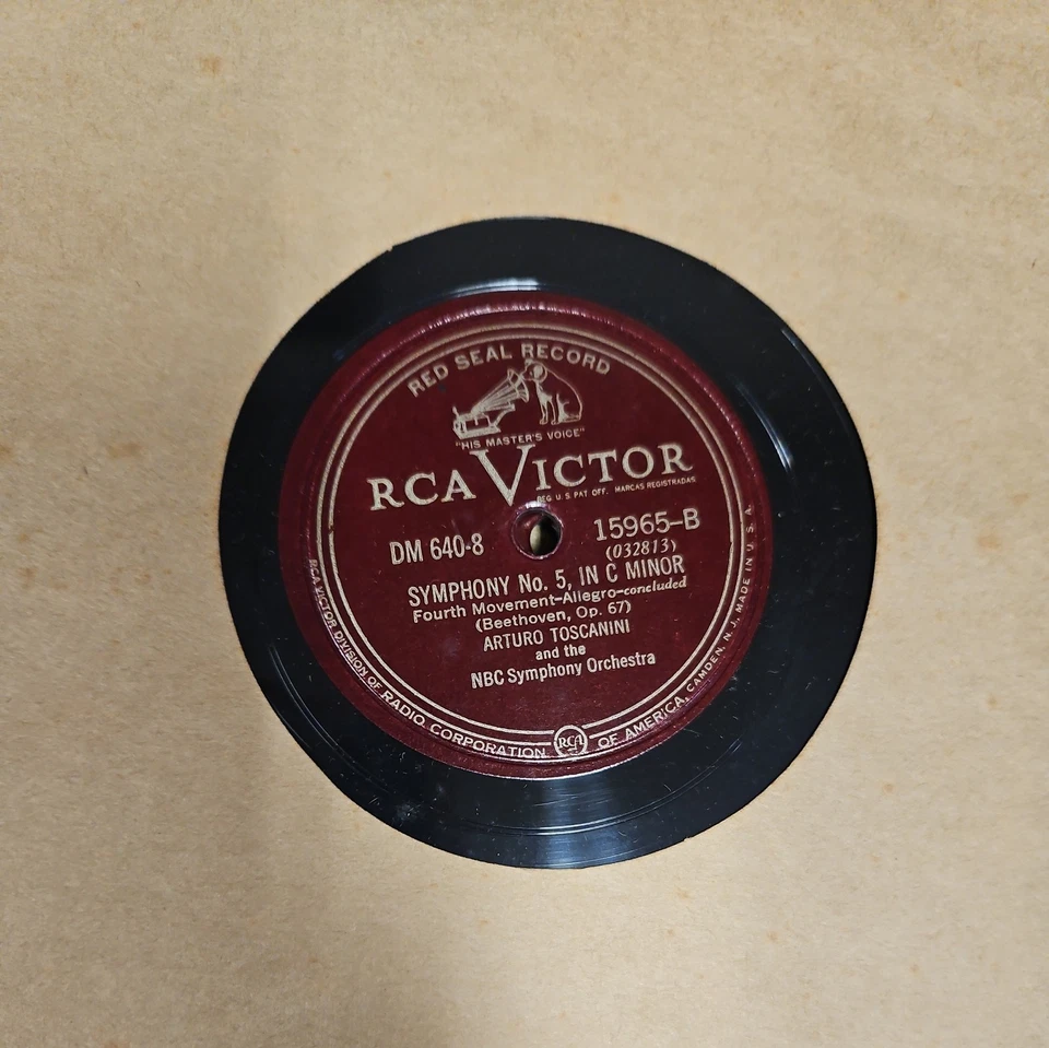 Beethoven Fifth Symphony In C Minor Set DM 640 Vinyl Victor Red Label 4 LP Set. - Image 4 of 4