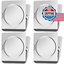 Findmag 4 Pack Clip Magnets 2.2 Inch Extra Large Magnetic Clips Heavy Duty